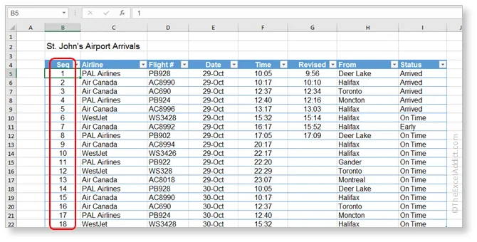 Cara Membuat Nomor Urut di Excel Agar Tidak Berubah
